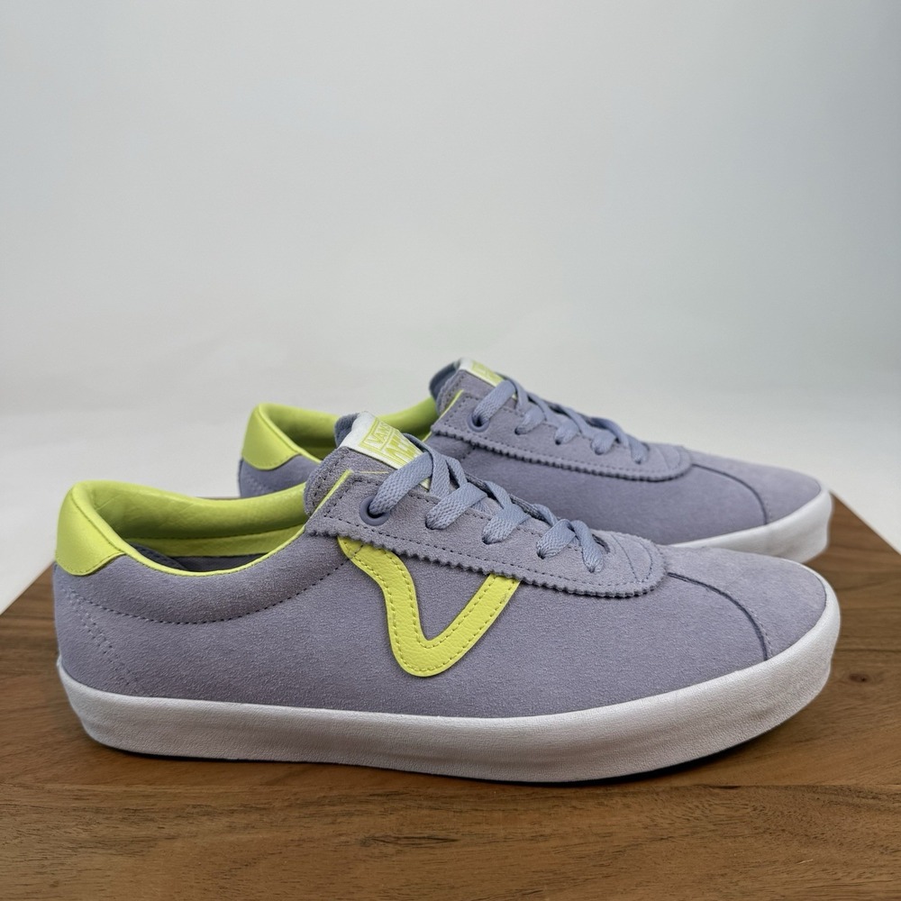 New NWOB Womens Vans Lavender Sport‎ Low Suede Sneakers Shoes Size 10.5 M